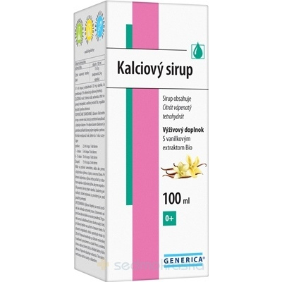 GENERICA Kalciový sirup s vanilkovým extraktom 1x100 ml