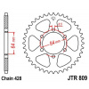 JT Reťazová rozeta JT JTR 809-46 46T, 428