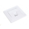 Solarix Zásuvka modulární pro 1 keystone pod omítku bílá SX9-1-0-WH 23100101