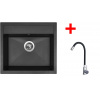 Sinks Solo 560 Granblack + Elasta nehrdzavejúca oceľ/čierny