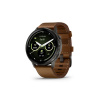 Garmin VENU 4 - 45mm, Black/ Slate + Leather