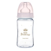 Canpol babies Fľaša so širokým hrdlom Royal Baby 240 ml Ružová