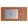 AppleMix Pracovná podložka SATECHI pre Apple iMac / MacBook / Magic Mouse - syntetická koža - hnedá