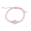 Náramek shamballa s imitací minerálu Varianta: 2 růžová nejsv., Balení: 1 ks