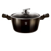 BERLINGERHAUS Kastról s mramorovým povrchom 28 cm Shiny Black Collection 2 pokrievka BH-6606