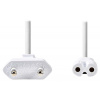 NEDIS napájecí kabel 230V pro adaptéry/ přípojný/ Euro zástrčka/ konektor IEC-320-C7/ dvoulinka/ bílý/ bul CEGL11040WT20