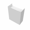 FINK Riga nástenný kôš - M (30x14 cm) 12L FARBA: biela