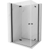 Mexen Mist-F Duo, skladací sprchový kút 115 x 110 cm, číre sklo, čierny profil, 8A6-115L-110P-70-00