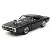 Autíčko na diaľkové ovládanie RC Dodge Charger 1970 Fast & Furious Jada čierne dĺžka 18 cm 1:24