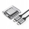 Disková kapsa Orico TC20-M2-10G M.2 NVME USB-C 3.2 - priehľadná