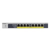 NETGEAR GS108LP - Přepínač - 8 x 10/100/1000 (PoE+) - desktop, Lze montovat do rozvaděče, pro připe GS108LP-100EUS