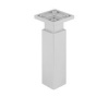Nábytková nožička FP003, 33x33mm, sivá RAL 9006 120mm