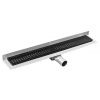 Gelco MANUS BLACK nerezový sprchový kanálik s roštom ONDA, k stene, 1150x112x55 mm SPH GMO27B