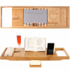 Home PRO HP-9710 Nastaviteľný stolík na vaňu bambusový 75-112x23x4,5 cm