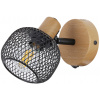 Rabalux Grendel nástenná lampa 1x40 W čierna-drevená 3127