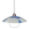 PREZENT 1374 ASPIS 1xE27/60W, NS/MATT BLUE, PENDANT