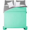 Rea Obojstranný prešívaný prehoz na posteľ Diamante Mint / L.Grey 200 x 220