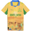 Puma x KidsSuper Mamelodi Sundowns Home Shirt 2025 2026 Juniors Yellow/Green 11-12 rokov