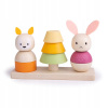 Bigjigs Toys motorická nasadzovacia hračka Líška a Králiček
