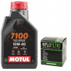 Olej Motul 7100 10w40 1L + Filter Hiflo HF207 Rmz 250 450 Kxf