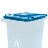 Modré veko 240L odpadkového koša