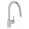 Grohe Feel - Drezová batéria s výsuvnou spŕškou, supersteel 31486DC1