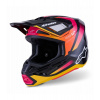 Prilba SUPERTECH S-M7 RISE, ALPINESTARS (čierna/žltá/ružová fluo) 2026 L