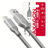 AXAGON BUCM3-AM10G, SUPERSPEED kabel USB-C - USB-A 3.2 Gen 1, 1m, 3A, oplet, šedý (BUCM3-AM10G)