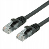VALUE Sieťový kábel patchcord LAN RJ45 kat.6A UTP, čierny, 20 m