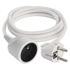 Predlžovací kábel 1,5 m / 1 zásuvka / biely / PVC / 1 mm2 Emos P0111