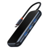 Baseus AcmeJoy 4-portový HUB USB-C na USB-C 3x USB3.0 tmavosivý (WKJZ010013)