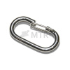 MTR Karabína oválna s pružinou, nerez A4 Varianta: 80mm nerez A4