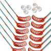 Eurostick Azid Team Set 12 zelená / biela, 87cm (=97cm), (9 - 12 rokov)