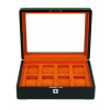 Rothenschild RS-3420-8-BL-ORA Box Black [8] with orange velvet