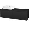 Dreja Umývadlová skriňa STORM SZZ2 120 (umývadlo Joy 3) - L03 Antracit vysoký lesk / L03 Antracit vysoký lesk / Levé