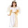 Kostým pre dievča - Angel Costume Angel Jasełka Zlatý anjel 92/104 (Angel outfit for Nativity Play, Golden Angel 98/104 + AKC)