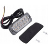 LED blikajúca (výstražná) lampa 12V oranžová 1.8W 12 LED