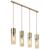 Globo Lighting Annika závesné svietidlo 4x25 W mosadzná-jantárová 21000-4HM