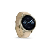 Garmin VENU 4 - 41mm, Beige/ Lunar Gold + Leather