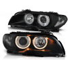 Predné tuningové Angel Eyes svetlá BMW E46 Coupe / Cabrio 03-06 Black FK