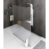 Polysan MODULAR SHOWER stena WALK-IN, jednodielna, 1200mm MS4-120