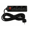 Predlžovací Kábel do zásuvky Berge 3 m, 3 ks zásuviek, čierny