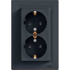 Schneider Electric ASFORA Dvojitá zásuvka SCHUKO antracit (EPH9900171)