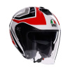 Prilba AGV IRIDES Tolosa Black Grey Red Veľkosť: XS (53-54 cm)
