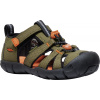 Keen Seacamp II CNX Dark Olive/Gold Flame 36, Vnitřní délka topánky: 22,5 cm