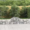 vidaXL Oblúkový gabionový kôš 6 ks 200x50x40/60 cm pozinkované železo