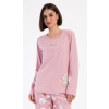 Vienetta Dámske pyžamo dlhé Méďa s vankúšom: starorůžová XL