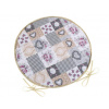 Bellatex Sedák DITA kulatý hladký Patchwork love - 40 cm
