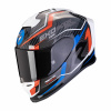Moto přilba SCORPION EXO-R1 EVO AIR COUP černo/červeno/modrá - Velikost XL