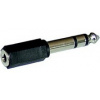 Redukcia jack 3,5 stereo / jack 6,3 stereo GOLD